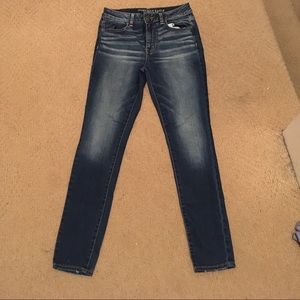 American eagle size 8 super stretch high rise
