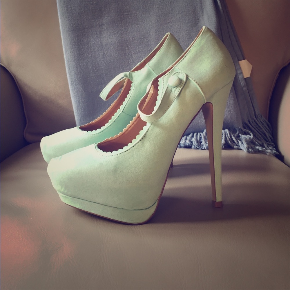 🍁 JustFab Violett light mint blue green color