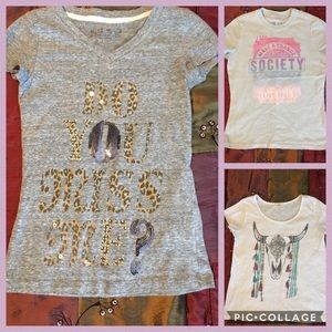 3 Buckle tees for girls!!