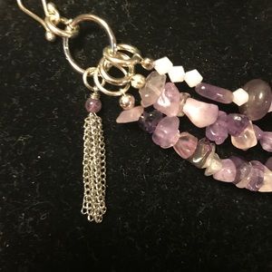 Jewelry Amethyst/Rose Quartz Statement Necklace