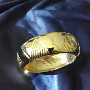 Gold Bracelet Bold Design.