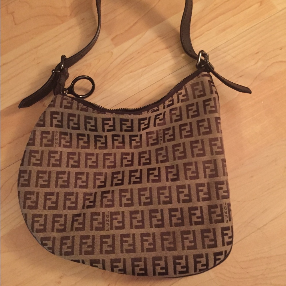 Fendi zucca Signature Monogram Mini Shoulder Bag