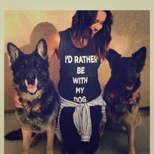 I'd rather be with my dog tank!