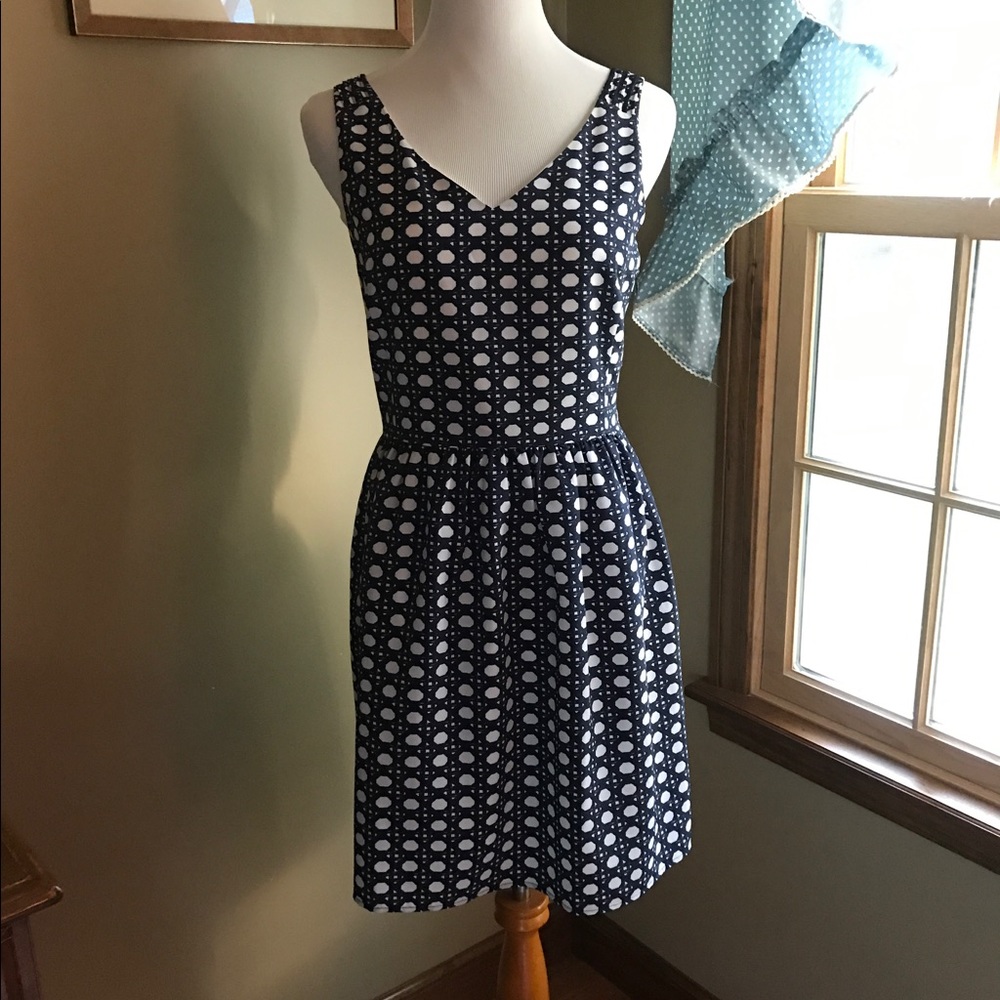 NEW Vineyard Vines Navy/White A-Line Dress Sz 6