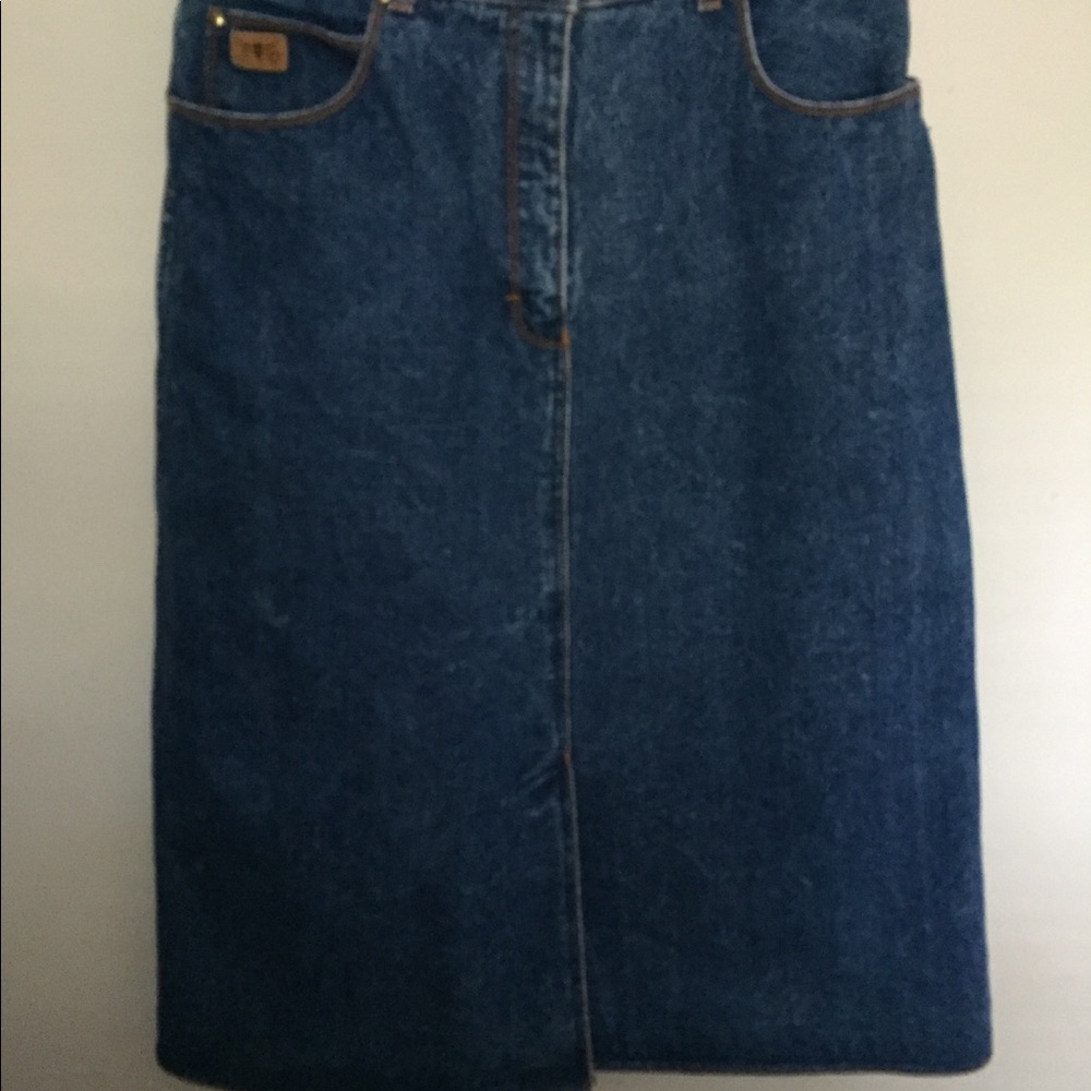 Vintage Sergio Valente denim jean skirt