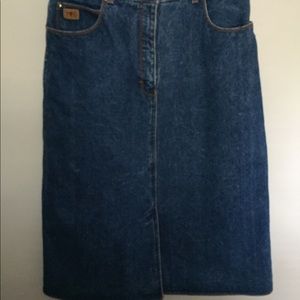 Vintage Sergio Valente denim jean skirt