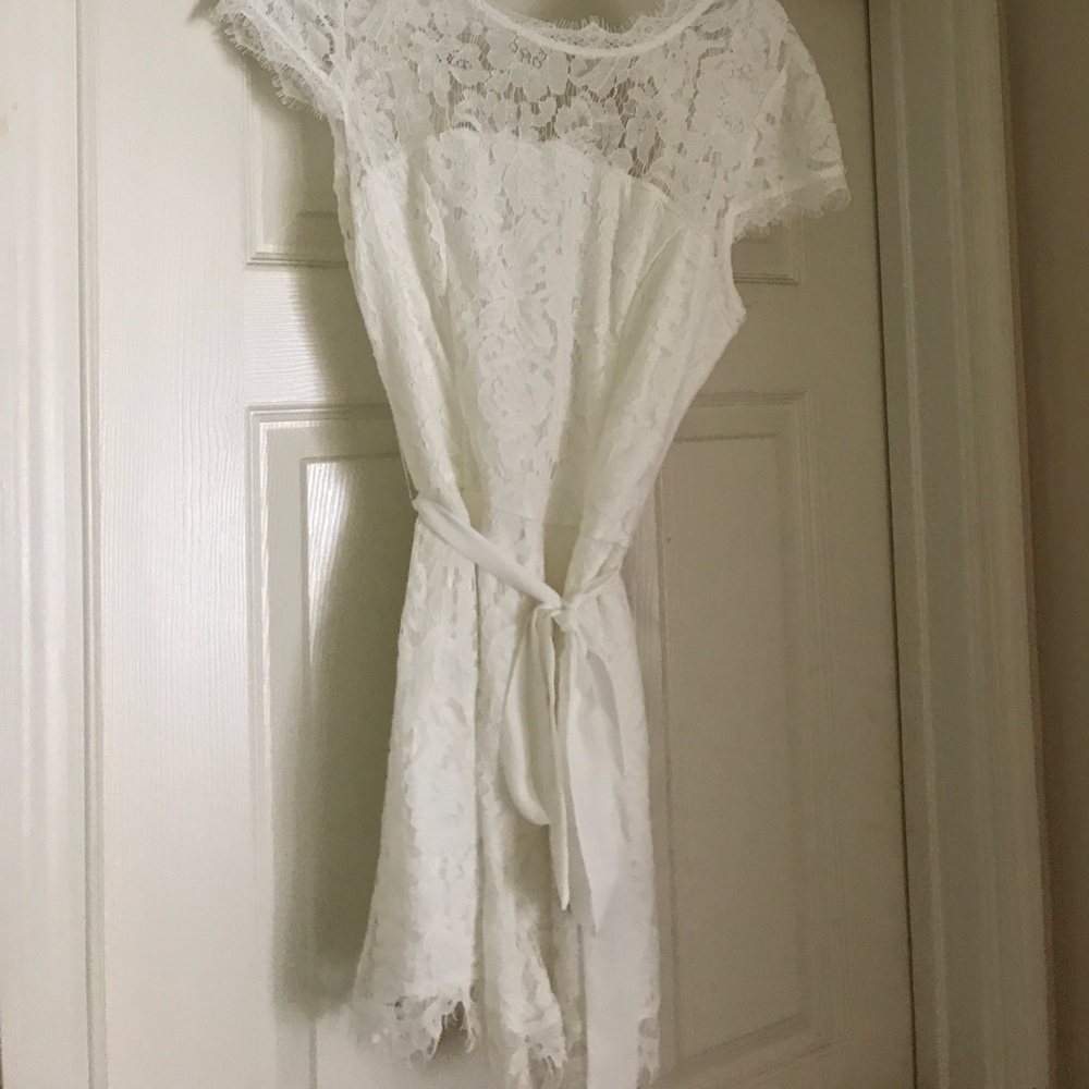 White lace romper