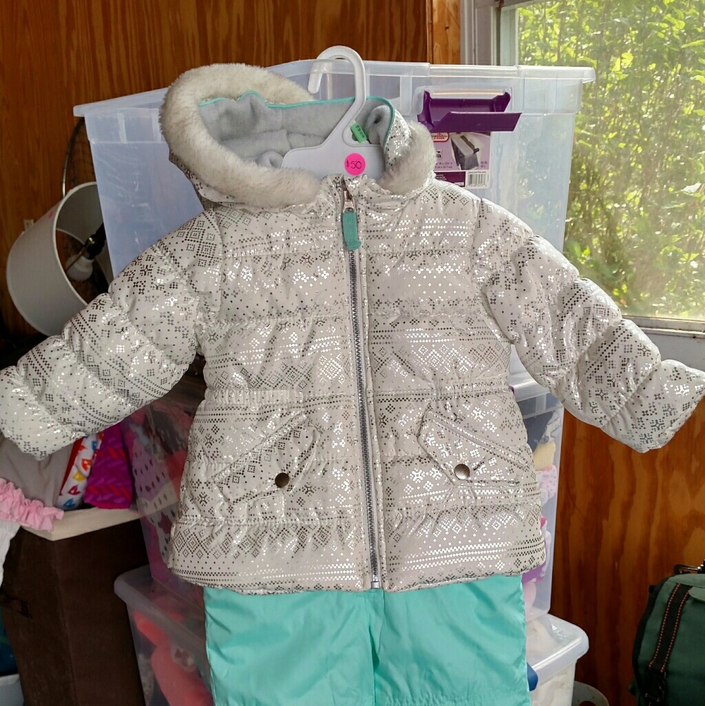 Carter's baby girl snowsuit