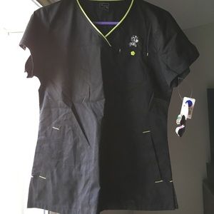 Cute zebra scrub top!! Koi brand