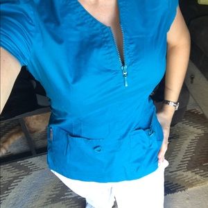 Cute scrubs !! Koi brand top, Cherokee pants