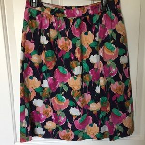 J Crew flowered fall A Line skirt