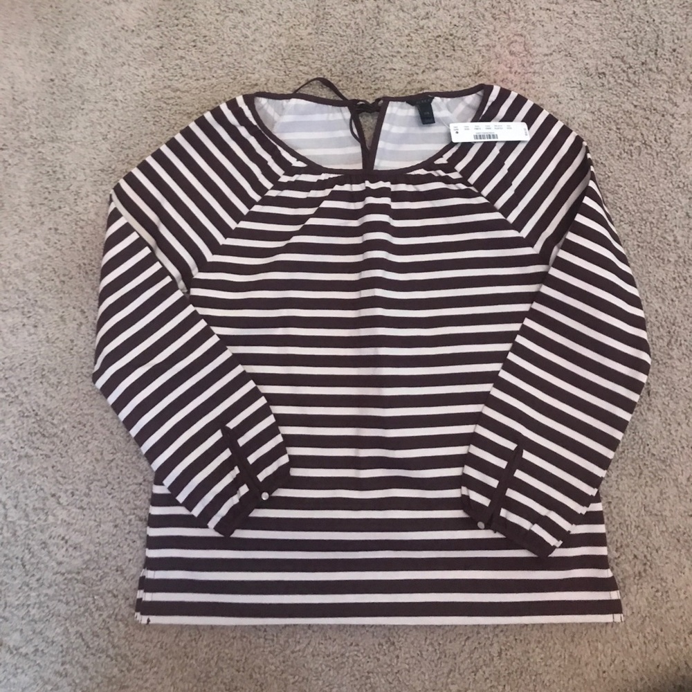 NWT burgundy jcrew shirt