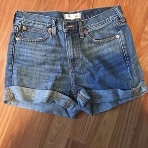 Madewell high waist denim shorts size 25