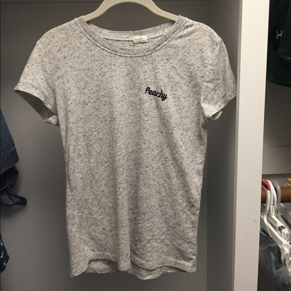 Brandy Melville peachy gray top