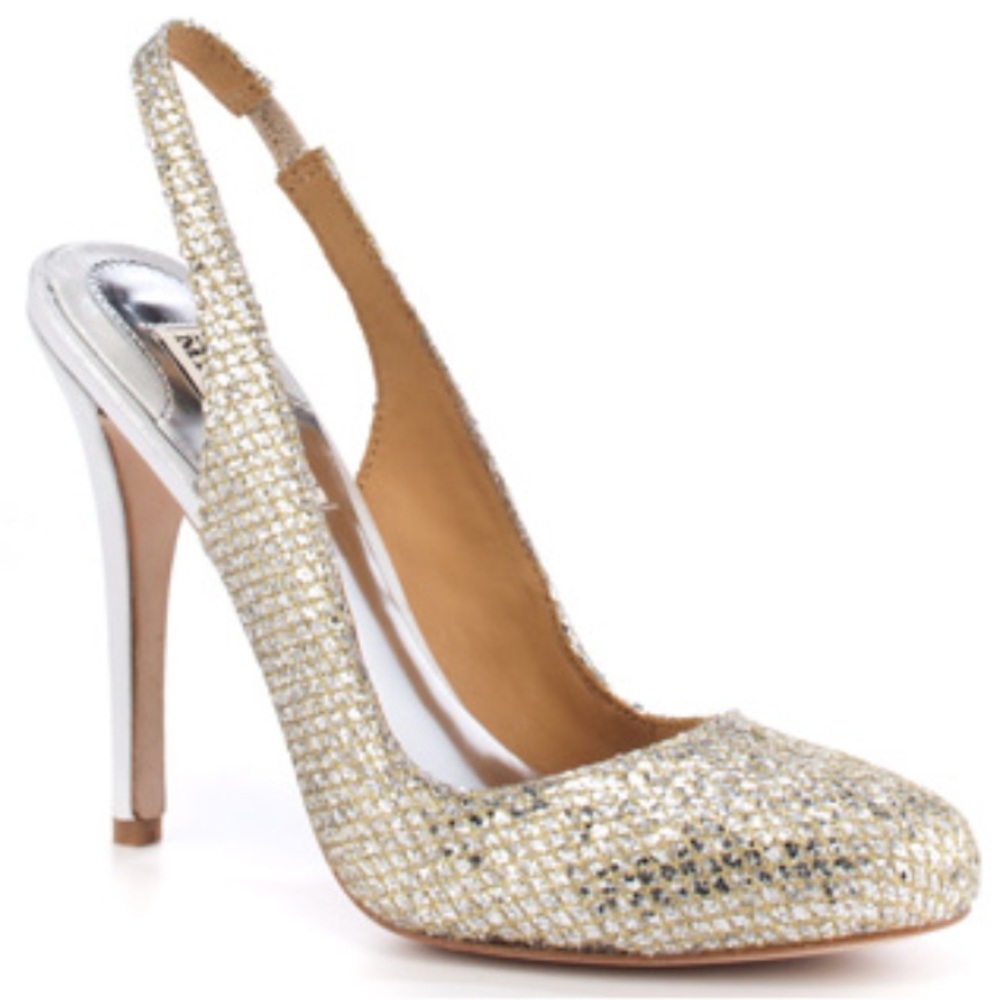 Badgley Mischka sling back heels