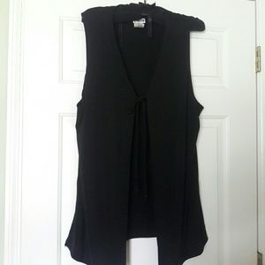 Super stretch vest, ties in front.