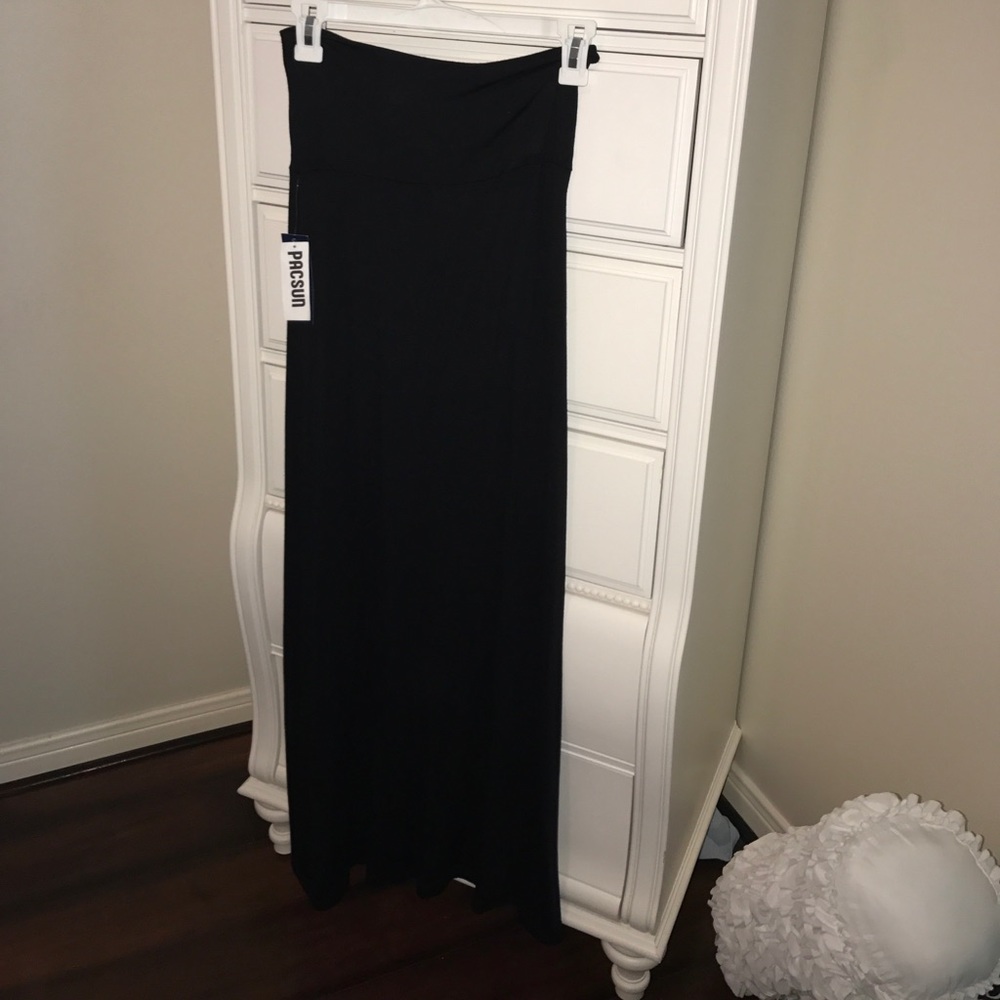 Black maxi skirt