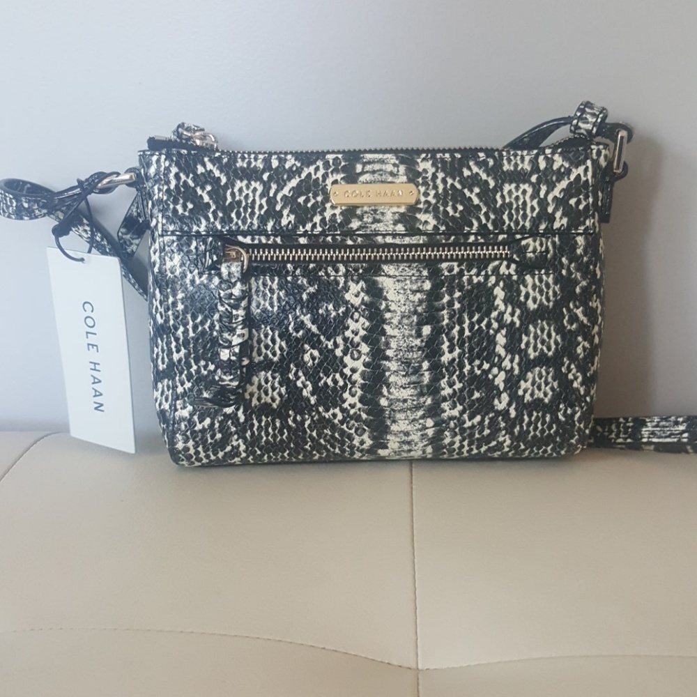 Cole haan cross body snake bag