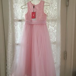 Light pink flower girl dress!