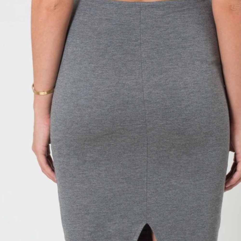 Grey pencil skirt