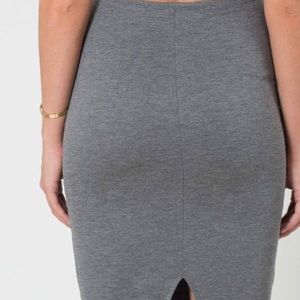 Grey pencil skirt