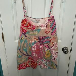 Old Navy multi color babydoll top