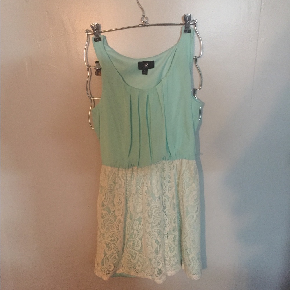 Blue and White Dress