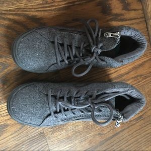 Black Flannel Blowfish Malibu Zip-Up Sneakers