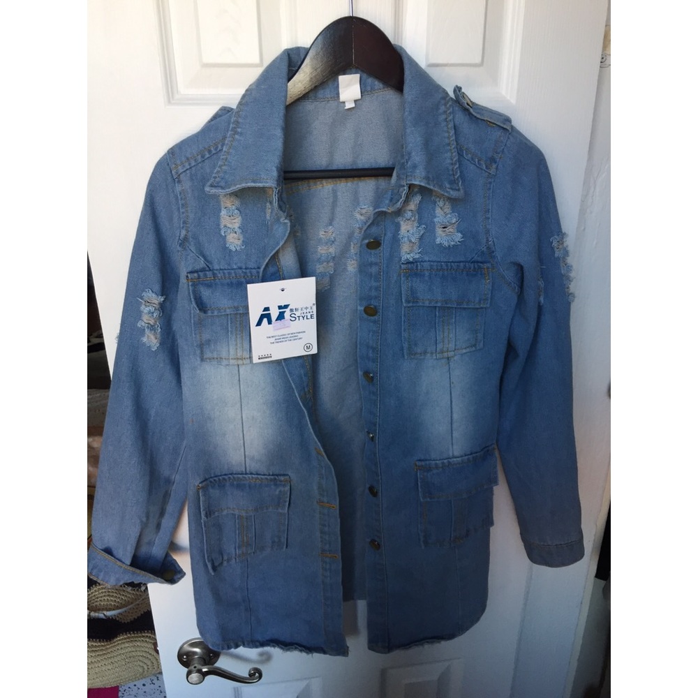 Distressed Denim Jacket