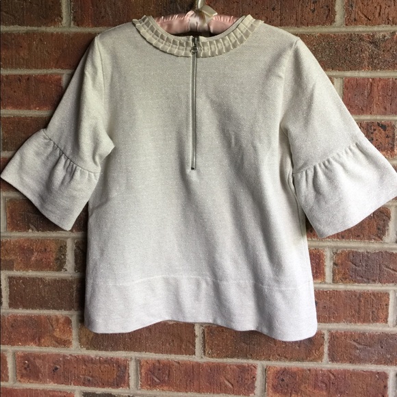 French Connection bell sleeve top size M - Picture 5 of 6