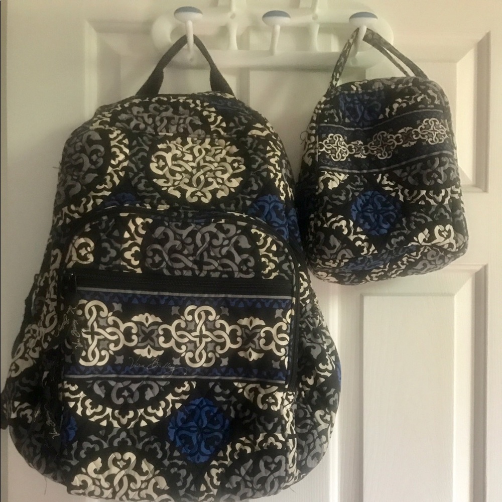 Vera Bradley Backpack and lunchbox set