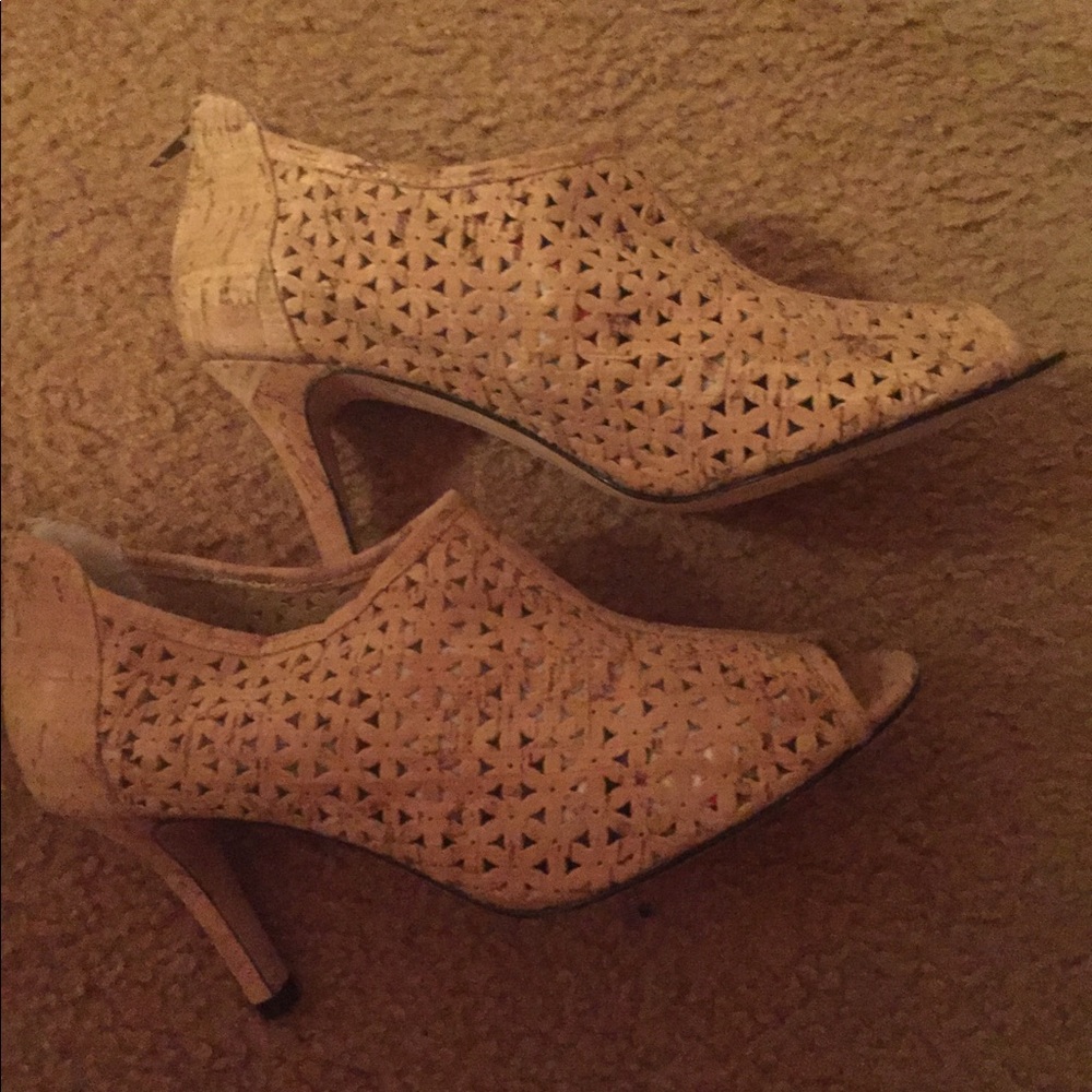 Tan bootie , authentic only wore a few times