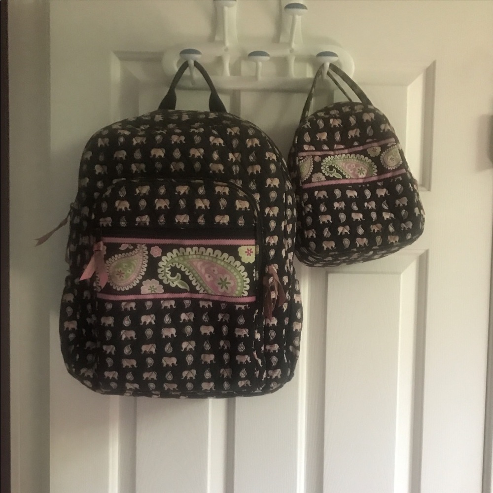 Vera Bradley Back pack and Lunch Box