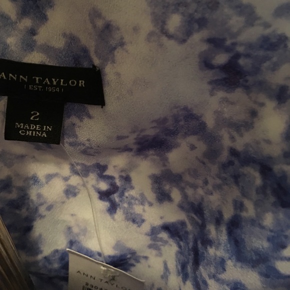 Ann Taylor,dress,sleeveless,2,blue/white,NW - Picture 3 of 6