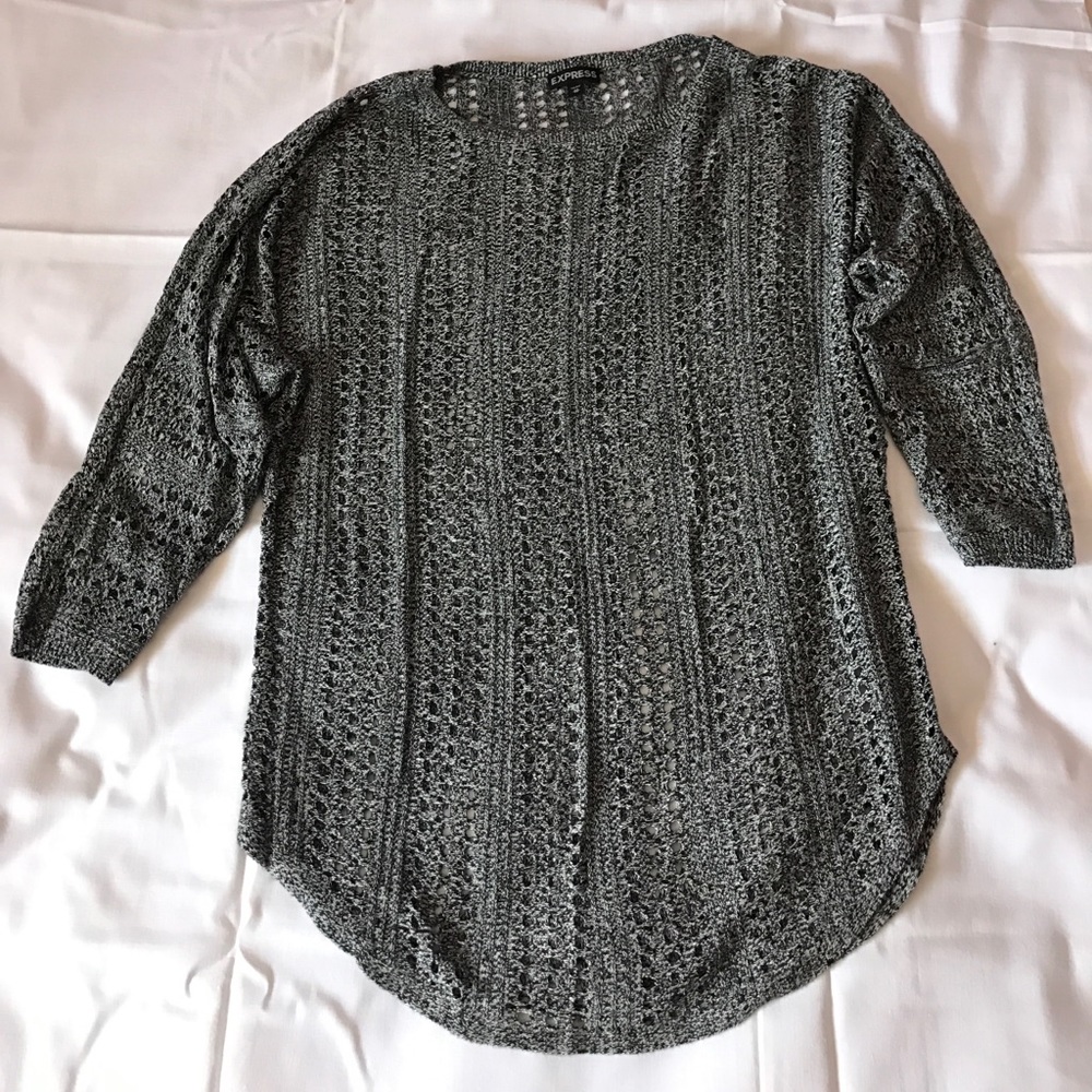 Express gray sweater