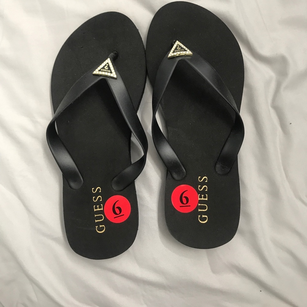 Brand new guess flip flops