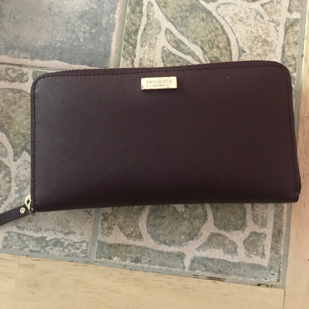 Maroon kate space wallet