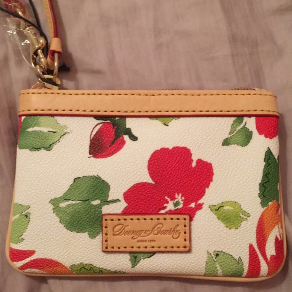 Flower Print Wristlet