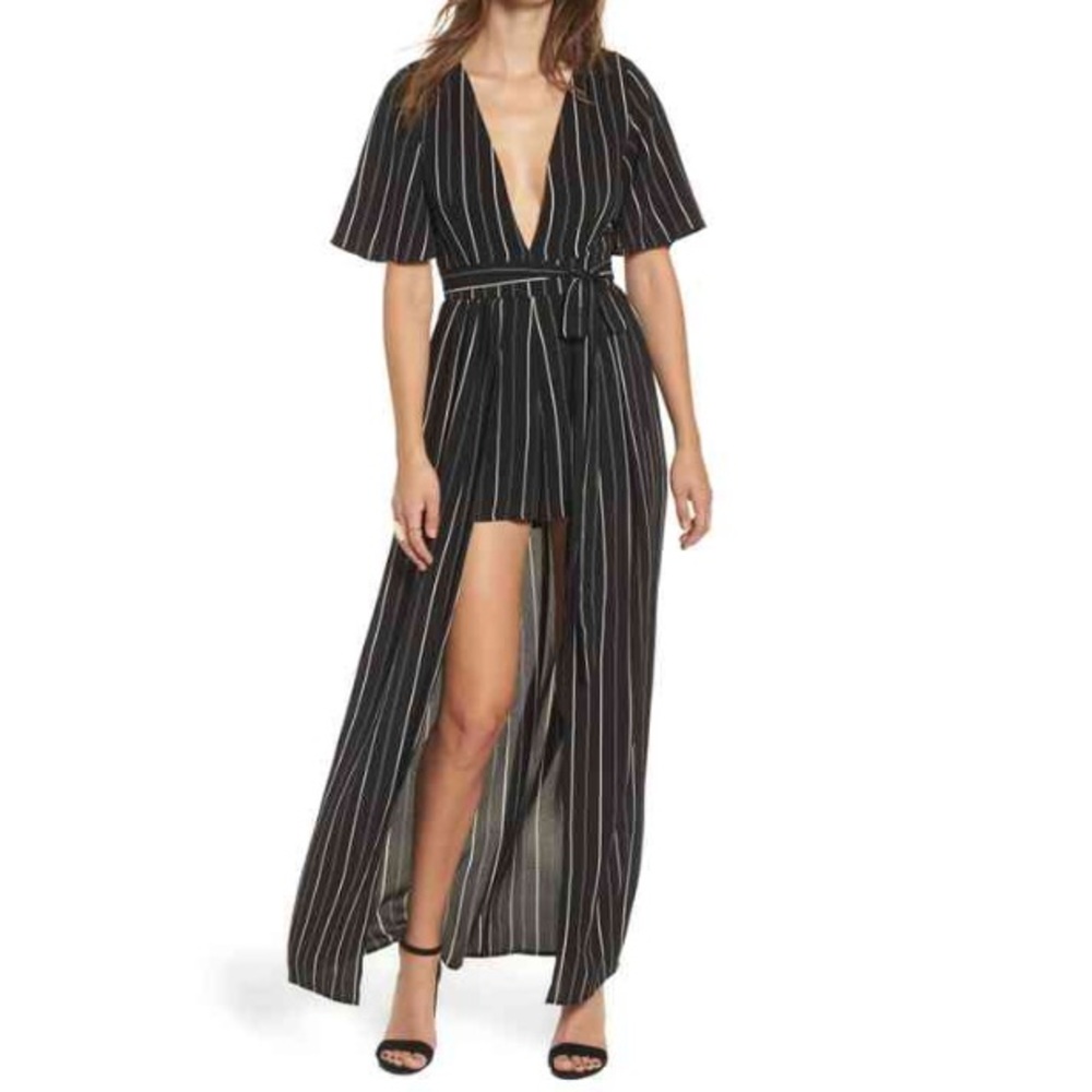 Socialite Stripe Maxi Romper
