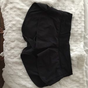 Black Lululemon speed shorts