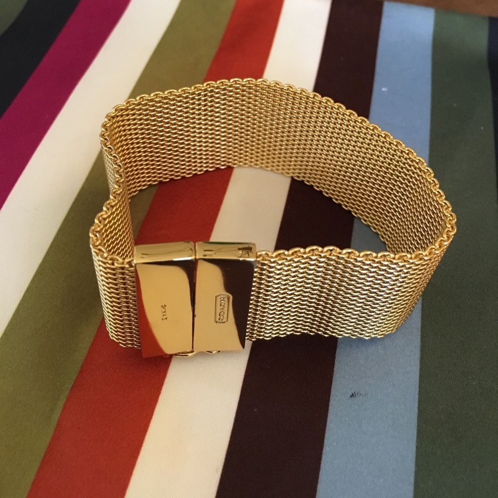 Gold coach bracelet