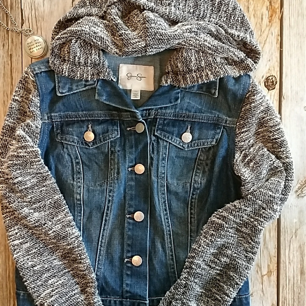 Jessica Simpson Jean Jacket Sz XS