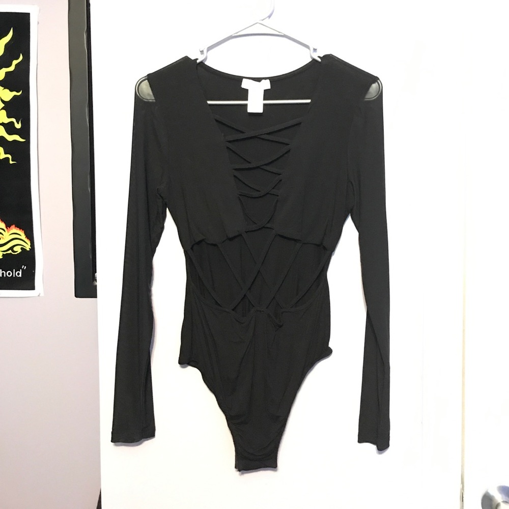 Iheartraves Weave Me Alone Bodysuit