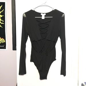 Iheartraves Weave Me Alone Bodysuit