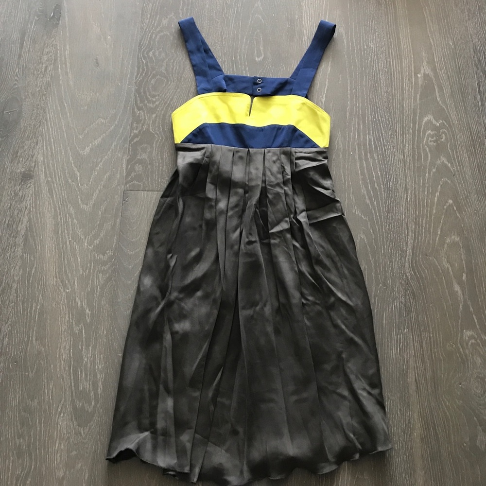 100% silk color block dress from Alisha Levine