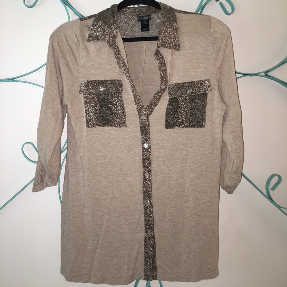 BUCKLE {daytrip} button-up top