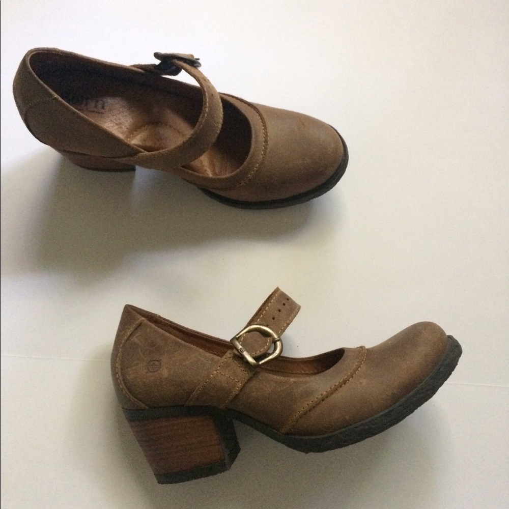 Born Mary Jane Distressed Wash Shoes