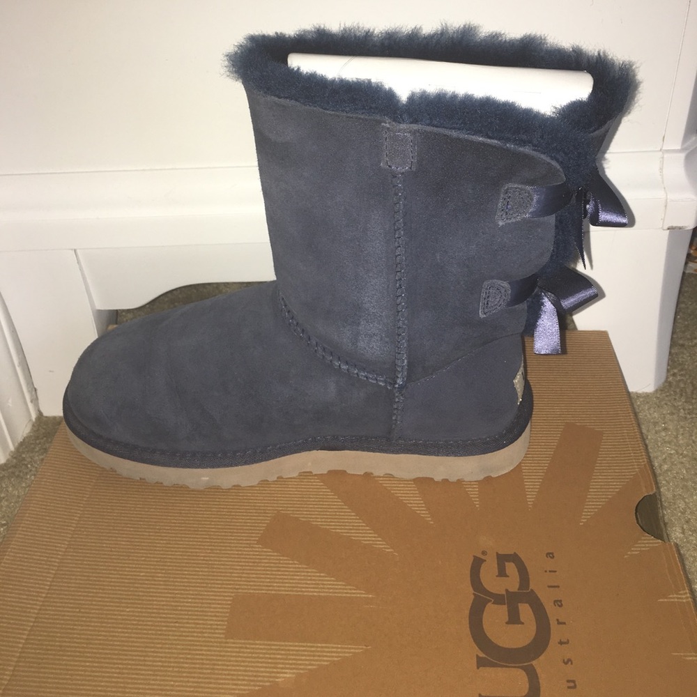 Navy Bailey Bow Uggs