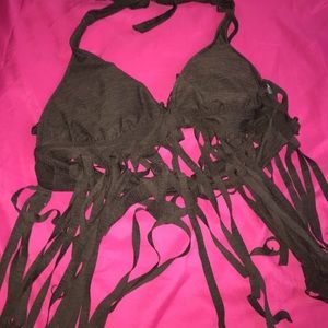 Fringe bikini top
