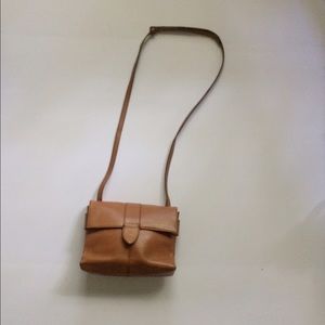 J.Crew Crossbody Cognac Brown Leather Bag